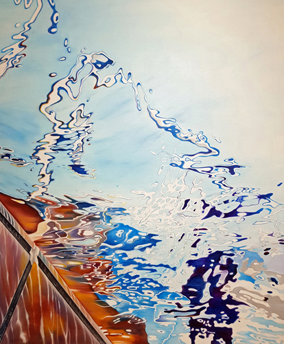 Farbentanz, 120 x 100 cm, Öl auf Leinwand, 2023